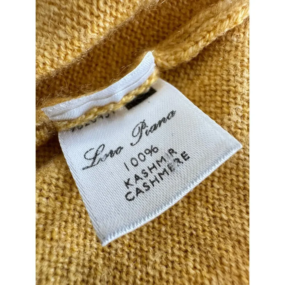 Loro Piana Cashmere Turtleneck Sweater Yellow